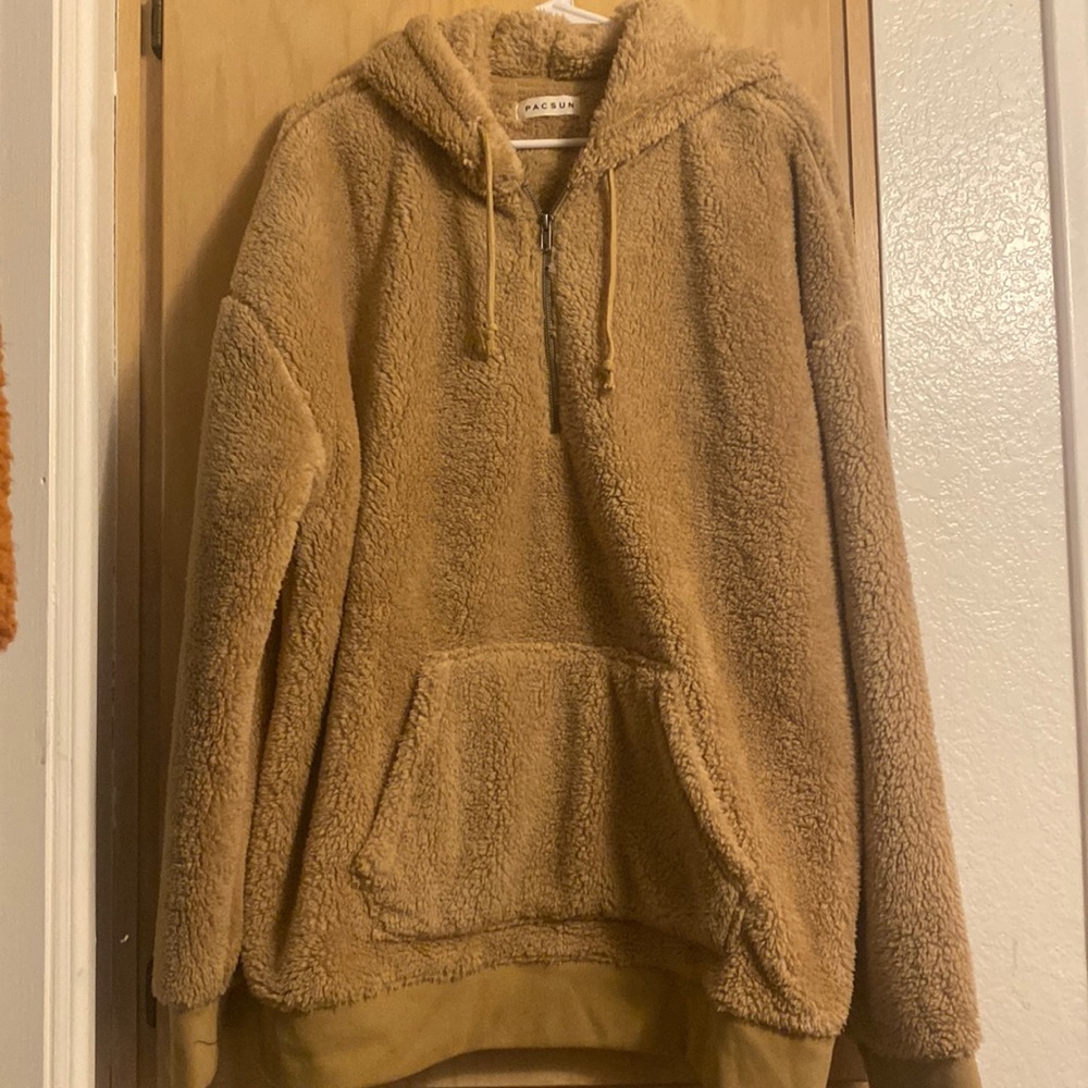 Men’s Sherpa pull over hoodie